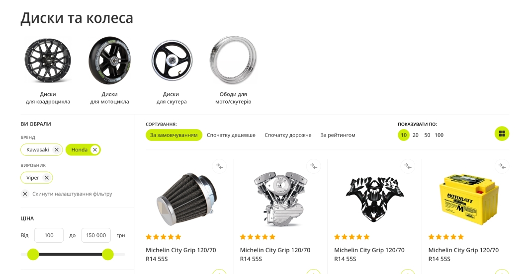 Каталог товаров